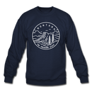 Montana Sweatshirt - State Design Montana Crewneck Sweatshirt - navy