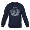 Montana Sweatshirt - State Design Montana Crewneck Sweatshirt - navy