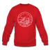 Montana Sweatshirt - State Design Montana Crewneck Sweatshirt - red