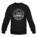 Nebraska Sweatshirt - State Design Nebraska Crewneck Sweatshirt - black