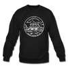 Nebraska Sweatshirt - State Design Nebraska Crewneck Sweatshirt - black