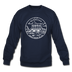 Nebraska Sweatshirt - State Design Nebraska Crewneck Sweatshirt - navy