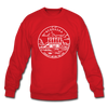 Nebraska Sweatshirt - State Design Nebraska Crewneck Sweatshirt - red