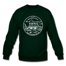 Nebraska Sweatshirt - State Design Nebraska Crewneck Sweatshirt - forest green