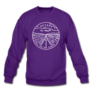 Nevada Sweatshirt - State Design Nevada Crewneck Sweatshirt - purple