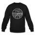 Nevada Sweatshirt - State Design Nevada Crewneck Sweatshirt - black