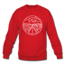 Nevada Sweatshirt - State Design Nevada Crewneck Sweatshirt - red