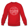 Nevada Sweatshirt - State Design Nevada Crewneck Sweatshirt - red