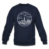 New York Sweatshirt - State Design New York Crewneck Sweatshirt - navy
