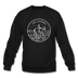 Oklahoma Sweatshirt - State Design Oklahoma Crewneck Sweatshirt - black