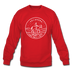 Oklahoma Sweatshirt - State Design Oklahoma Crewneck Sweatshirt - red