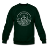 Oklahoma Sweatshirt - State Design Oklahoma Crewneck Sweatshirt - forest green