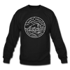 North Dakota Sweatshirt - State Design North Dakota Crewneck Sweatshirt - black