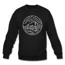 North Dakota Sweatshirt - State Design North Dakota Crewneck Sweatshirt - black