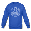 North Dakota Sweatshirt - State Design North Dakota Crewneck Sweatshirt - royal blue