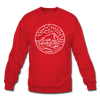 North Dakota Sweatshirt - State Design North Dakota Crewneck Sweatshirt - red