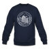Rhode Island Sweatshirt - State Design Rhode Island Crewneck Sweatshirt - navy
