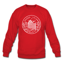 Rhode Island Sweatshirt - State Design Rhode Island Crewneck Sweatshirt - red