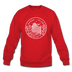 Rhode Island Sweatshirt - State Design Rhode Island Crewneck Sweatshirt - red
