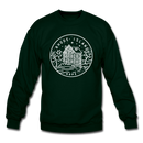 Rhode Island Sweatshirt - State Design Rhode Island Crewneck Sweatshirt - forest green