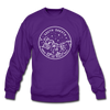 South Dakota Sweatshirt - State Design South Dakota Crewneck Sweatshirt - purple