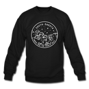 South Dakota Sweatshirt - State Design South Dakota Crewneck Sweatshirt - black