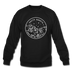 South Dakota Sweatshirt - State Design South Dakota Crewneck Sweatshirt - black