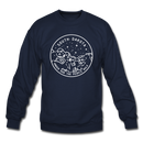 South Dakota Sweatshirt - State Design South Dakota Crewneck Sweatshirt - navy
