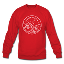 South Dakota Sweatshirt - State Design South Dakota Crewneck Sweatshirt - red