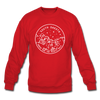 South Dakota Sweatshirt - State Design South Dakota Crewneck Sweatshirt - red
