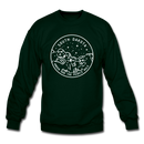South Dakota Sweatshirt - State Design South Dakota Crewneck Sweatshirt - forest green