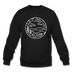 North Carolina Sweatshirt - State Design North Carolina Crewneck Sweatshirt - black