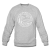 North Carolina Sweatshirt - State Design North Carolina Crewneck Sweatshirt - heather gray