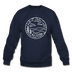 North Carolina Sweatshirt - State Design North Carolina Crewneck Sweatshirt - navy