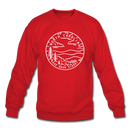 North Carolina Sweatshirt - State Design North Carolina Crewneck Sweatshirt - red