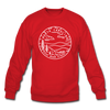 North Carolina Sweatshirt - State Design North Carolina Crewneck Sweatshirt - red