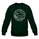 North Carolina Sweatshirt - State Design North Carolina Crewneck Sweatshirt - forest green