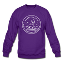 Pennsylvania Sweatshirt - State Design Pennsylvania Crewneck Sweatshirt - purple