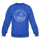 Pennsylvania Sweatshirt - State Design Pennsylvania Crewneck Sweatshirt - royal blue