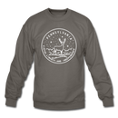 Pennsylvania Sweatshirt - State Design Pennsylvania Crewneck Sweatshirt - asphalt gray