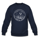 Pennsylvania Sweatshirt - State Design Pennsylvania Crewneck Sweatshirt - navy