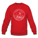 Pennsylvania Sweatshirt - State Design Pennsylvania Crewneck Sweatshirt - red