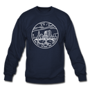 Ohio Sweatshirt - State Design Ohio Crewneck Sweatshirt - navy