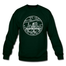 Ohio Sweatshirt - State Design Ohio Crewneck Sweatshirt - forest green