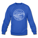 Oregon Sweatshirt - State Design Oregon Crewneck Sweatshirt - royal blue
