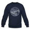 Oregon Sweatshirt - State Design Oregon Crewneck Sweatshirt - navy
