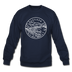 Oregon Sweatshirt - State Design Oregon Crewneck Sweatshirt - navy