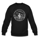 Texas Sweatshirt - State Design Texas Crewneck Sweatshirt - black