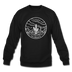Texas Sweatshirt - State Design Texas Crewneck Sweatshirt - black
