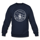 Texas Sweatshirt - State Design Texas Crewneck Sweatshirt - navy